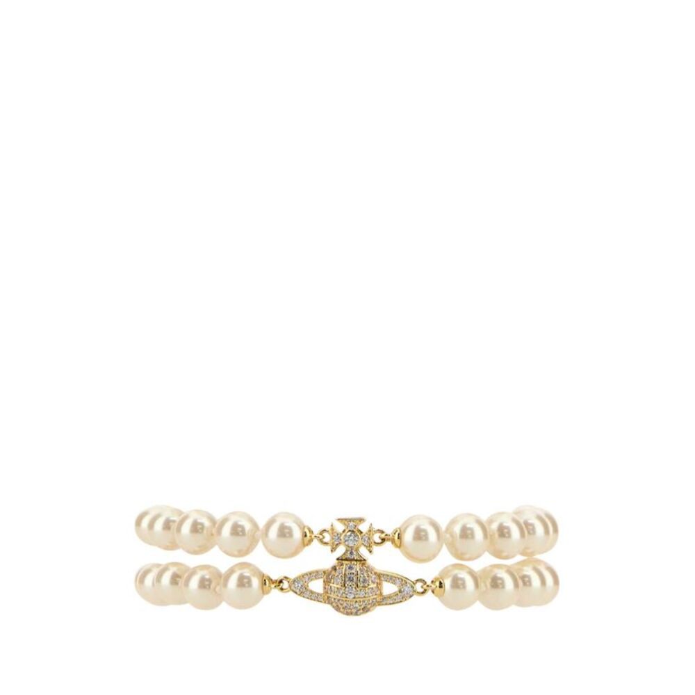 Vivienne Westwood Women Ivory Pearls Graziella Bracelet